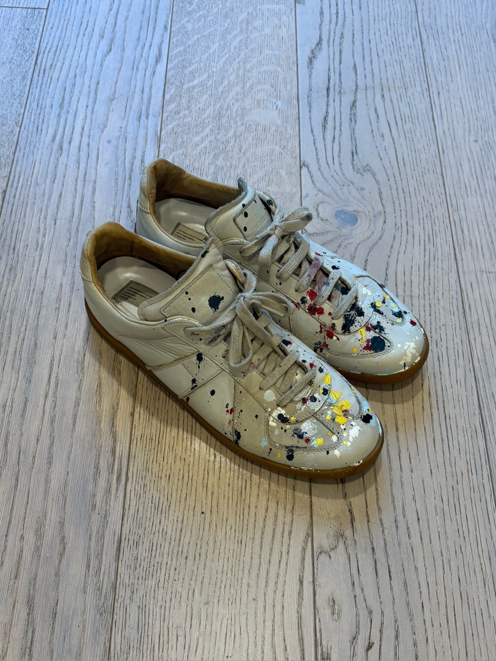 Maison Margiela Replica Paint Splatter Sneakers EU 43